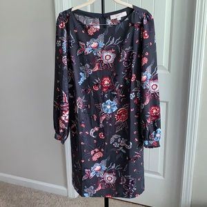 Floral long sleeve dress